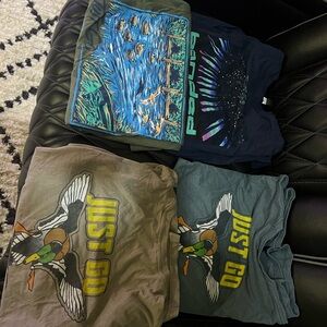 Lot 4 Graphic T-Shirt - Blue and Green